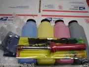 4 COLOR TONER REFILL + Tool + 4 CHIPS for KONICA MINOLTA QMS MagiColor 5400 5430