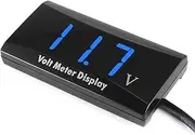 Digital Voltmeter Voltage Gauge 12V Digital Display Panel Meter for Car Cycle Blue Blue