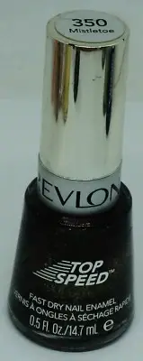 1 Revlon Top Speed Nail Polish Fast Dry Nail Enamel MISTLETOE #350 Rare Sealed
