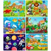 Wooden Puzzles for Kids Ages 4-8, 60 Pieces Jigsaw for Kids 3 4 5 6 7 8 Presc...