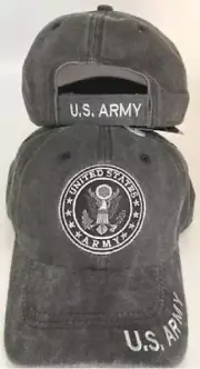U.S. Army SEAL CREST SUBDUED Grey Gray Cotton Embroidered Cap Hat - Licensed X1