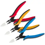 Flush Cutters, 3 Pack 5.3" Wire Cutters for Crafting, Ultra Sharp Flush Cut P...