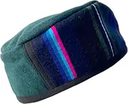 [Thorness] Handmade Nepalese Wool Green Smoking Cap, Lightweight, Stylish, with Traditional Tibetan Accents, Size 61cm, X Large, Green, XL