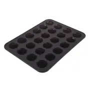 Daily Bake Silicone Mini Muffin Pan Charcoal 24 Cup