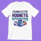 Charlotte Hornets Throwback NBA Retro Tecmo Pixel 8 Bit Premium Graphic T-Shirt