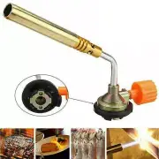 Butane Gas BBQ Tool Blow Torch Adapter Flamethrower Burner Welding Camping Kit D