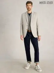 White Stuff Grey 100% Linen Blazer (F97371) | $346