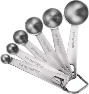 Measuring Spoons, Premium Heavy Duty 18/8 Stainless Steel Measuring Spoons Cups