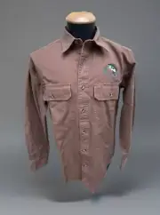 Cabela's Shirt Mens Sz Sm Stonewash Canvas Outdoors Embroidered Fish