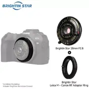 Brightin Star 28mm F2.8 Full Frame Leica M Lens+RF Mount Adapter For Canon RF