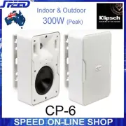 Klipsch CP-6 300W Indoor & Outdoor Speakers - Pair - White Color - (Brand New)