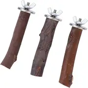 Parliky 3pcs Trim Nails Standing Rod Hamster Sports Wheel Hamster Hamster Vine Ball Pet Hamster Cages Pet Chew Guinea Pig Rat Wheel for Cage Pet Rat Accessories Log