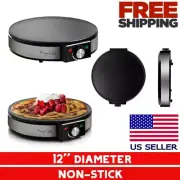 Professional Crepe Maker Machine Electric Frying Pan Griddle Pancakes Commercial
