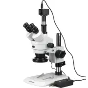 AmScope 3.5X-45X Zoom Stereo Microscope + 144-LED + 1.3MP Camera