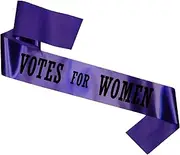 My Pretty Little Gifts 'Votes for Women' Suffragette Sash: Green, Purple, Yellow, White: Emmeline Pankhurst Costume (Purple)