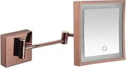 Wall Mounted Makeup Mirror,LED Light Magnifying Makeup Mirror, Single-Sided Vanity Mirror for Bathroom with 3X Magnification