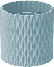 Makeup Brush Holder 360 Degree Rotating Makeup Brush Organizer Multi Functional Desktop Storage Vanity and Bathroom Desk Organizer for Cosmetics and Office Supplies (Blue)