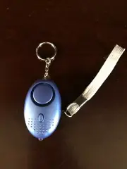 Personal Safety Alarm Keychain Loud Alert & LED Light, blue
