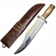 Handmade Replica Iron Mistress Carbon Steel Bowie Knife with Leather Sheath