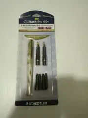 NEW Staedtler 2 NIB Caligraphy Set