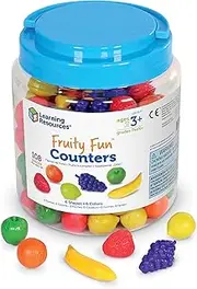 Learning Resources Fruity Fun Counters, Educational Counting and Sorting Toy, Set of 108