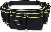 Tool Belt, Heavy Duty Construction Tool Belt, Carpenter ToolBelt with Quick Release Buckle, Waist Tool Belts for Construction Electricians