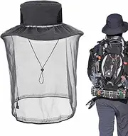 Fly Net Hat,Breathable Soft Comfortable Head Protection Net | Multifunctional Fine Mesh Bucket Hat, with Adjustable Chin Strap for Gardening, Hiking, Yard Work