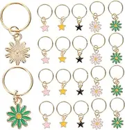 [WRITWAA] Enhance Your Hairstyle 25pcs Star Hair Clips Braiding Hair Pendants for Dreadlock Braiding Accessories