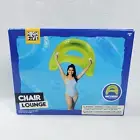 High Five Chair Lounge Pool Float Green Dimensions 45 in x 36.5 in With Handles
