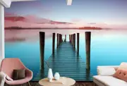 Ocean Beach Bridge Removable Wall Mural