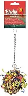 Birdie Foraging Super Shredder Ball Bird Toy, Small
