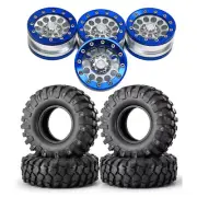 4pcs Alloy Beadlock 1.9'' Wheel Rims for 1/10 RC Axial SCX10 D90 RC4WD Crawler