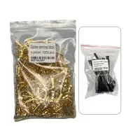 1000Pcs Gold 453 U-Type 0.3-1.5mm Terminal Cold Insertion Connector with Free Gift - Best Choice for Small Toothed Membr