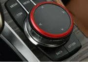 Red Alloy Multimedia Control Ring Cover Trim for BMW X3 G01 X4 G02 5 G30 2018+