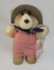 Vintage Furskins Wendys Teddy Bear 1986 Plush Stuffed Advertising Collector NWT!