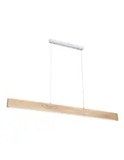 [Oriel Lighting] Langtoft Tricolour LED Pendant Light Ash Wood in Natural