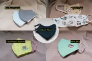 Washable Reusable Plain Color Embroidery Quby Face Mask IN STOCK READY DISPATCH