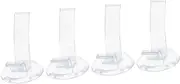FUNOMOCYA 4pcs Shoe Rack Table Top Display Stand Kids Shoe Inserts Acrylic Shelves Clear Shoe Rack Clear Display Stand Shoe Display Risers Shoe Stand Display Holder PVC Display Shoe Risers