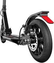 Generic Adult Kick Scooters with Disc Handbrake,Professional Folding Scooter with Big Wheels,Dual Suspension Commuter City Scooter,Adjustable Height,Supports 220lbs