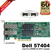 Dell Broadcom 57404 Dual Port 25Gb SFP28 PCIe 3.0 x8 LP Network Adapter 4GMN7