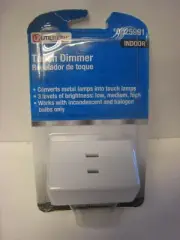 Utilitech White Touch Dimmer Lamp Control 0025991 Metal Lamps 3 Levels
