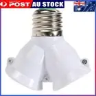 2 in 1 E27 Lamps Socket Splitter Adapter Light Bulb Base Stand Holder