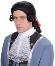 Black Colonial Man Wig