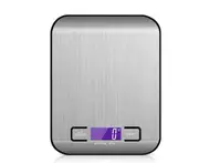 Food Kitchen Scale With Rechargeable, Digital Grams and Ounces for Weight Loss, Baking, Cooking - 5KG/1G