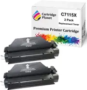 2 Pack Compatible Toner Cartridge Replacement for HP C7115X 15X (3,500 Pages) for HP Laserjet 1000 1005 1200 1200n 1200se 1220 1220se 3300 3310 3320 3320N 3330 3380