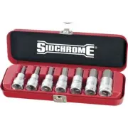 Sidchrome Set Socket 1/2 Drive Inhex 7 Pieces SIDSCMT14274