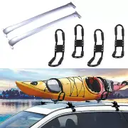 For 2013-2019 Nissan Pathfinder Roof Rack Cross Bar Silver+Heavy Duty Kayak Rack