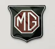 MGB & MGBGT / MGB GT Midget Red & Black Front Grill Badge, MG part ARA2148