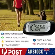 Walking 3D Pedometer With Clip Accurate Step Counter Walking For Jogging Walking