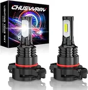 CHUSYYRAY Compatible for Chevy Silverado 1500 Fog Lights 2500HD 2007 2008 2009 2010 2011 2012 2013 2014 2015, 5202 Fog Light Bulbs, 6000K Bright White, Powersports Bulbs, Plug N Play, Pack of 2